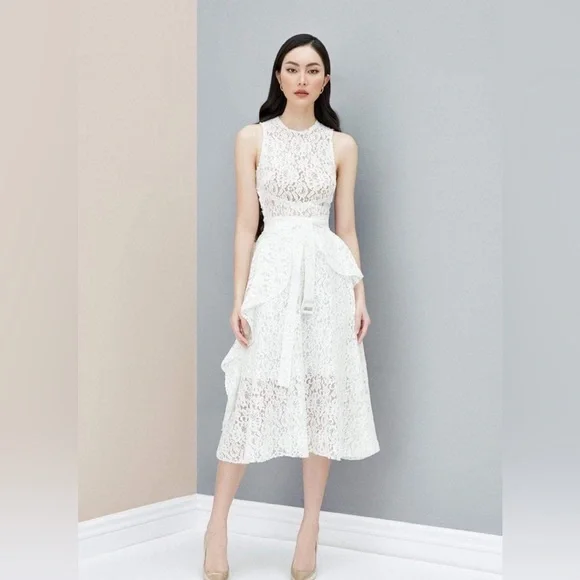 Dresses | Elegant Spaghetti Nora Lace Midi Dress Size S | Poshmark